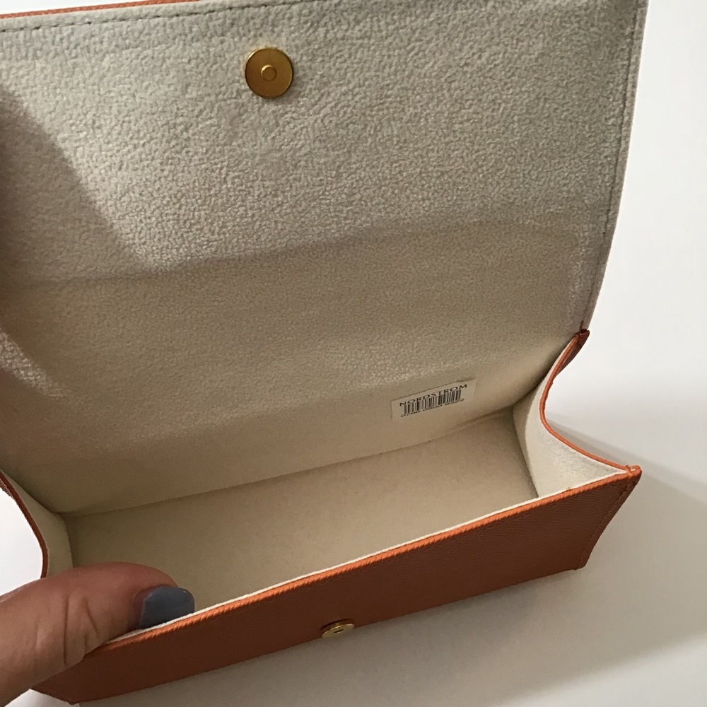Gifted Tory Burch Orange Sunglasses Case - Picture 2 of 6